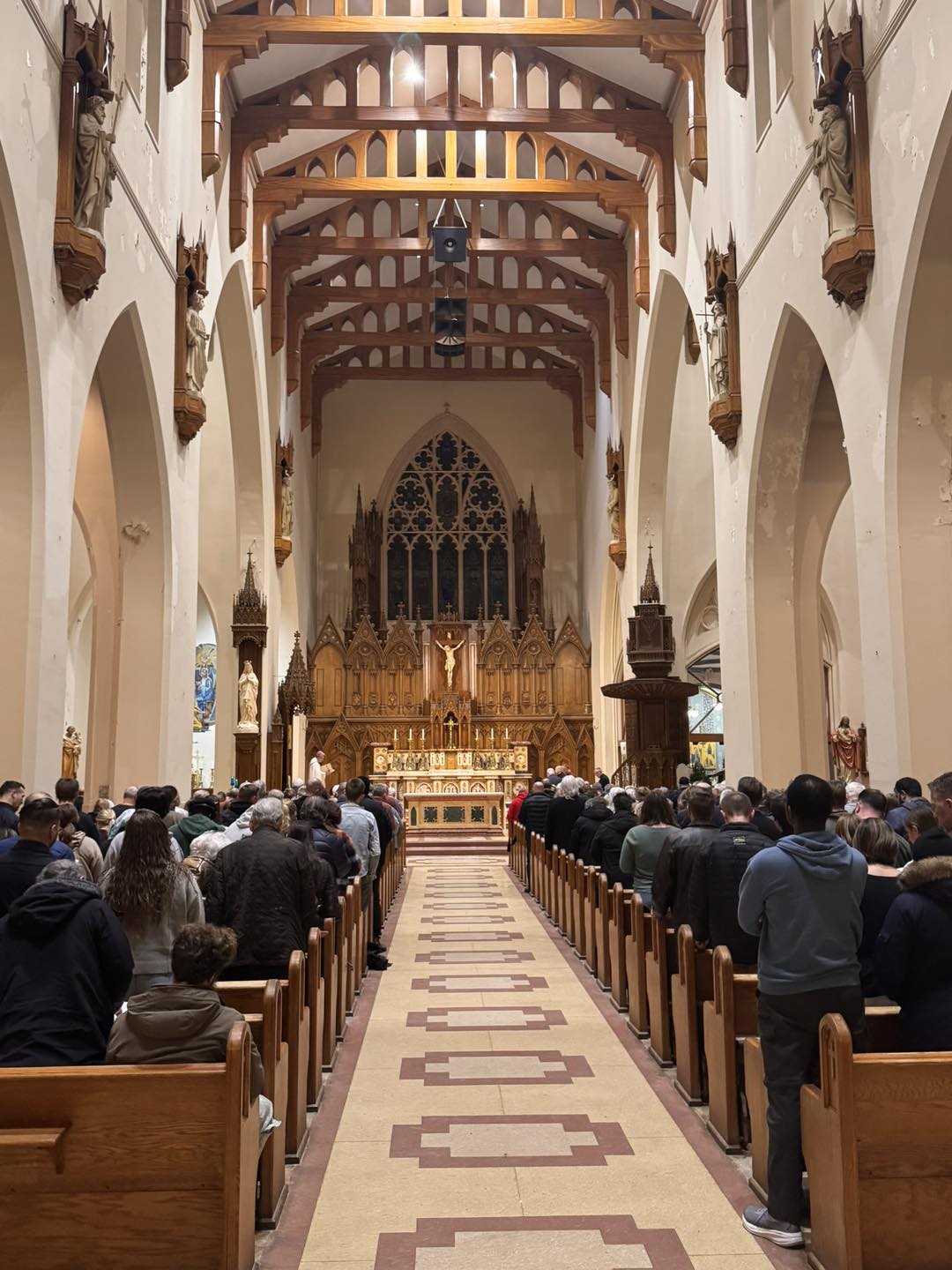Inside St John the Baptist Catholic Church